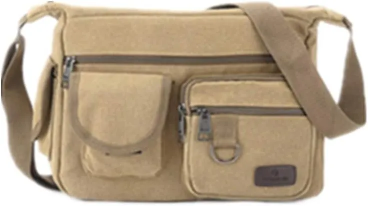 Multi Pocket Tool Storage Organiser Portable Hydroelectric Tool Kit Wear-Resistant Tool Bag for Construction Home DIY(Khaki)