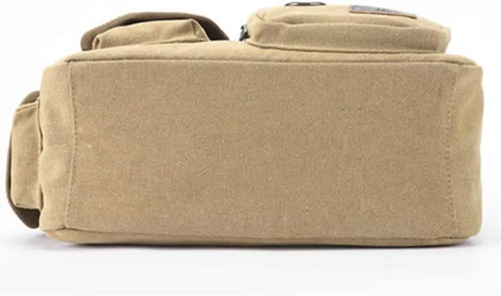 Multi Pocket Tool Storage Organiser Portable Hydroelectric Tool Kit Wear-Resistant Tool Bag for Construction Home DIY(Khaki)