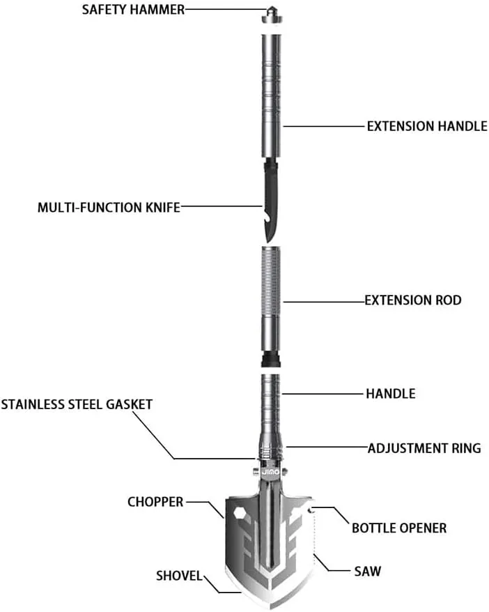 Multi-Purpose Folding Shovel