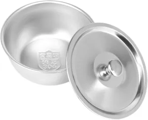 Multi-use Stainless Steel Boys and Girls Bowl Lid Toddler Bowl for Soup Baby Food Container