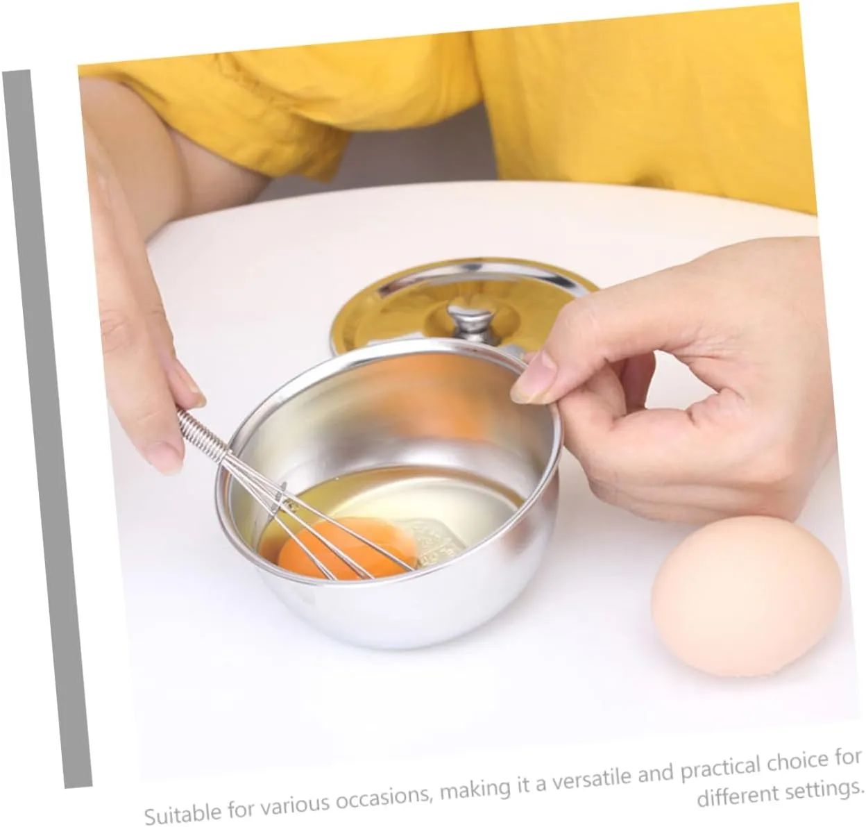 Multi-use Stainless Steel Boys and Girls Bowl Lid Toddler Bowl for Soup Baby Food Container
