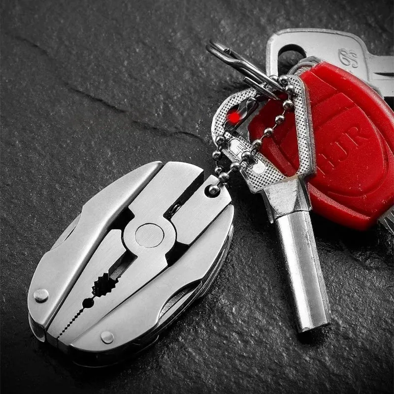 Multifunctional Mini Stainless Steel Pliers – Pocket Keychain Camping Everyday Carry Tool