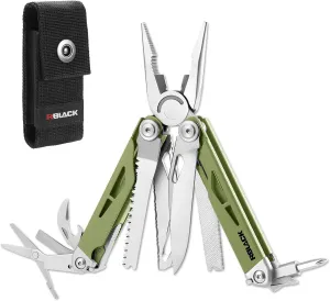 Multitool, 21-in-1 Multi Tool Pliers with Safety Locking and Spring-Action Scissors, Heavy-duty Stainless Steel Multi-tool Set with Nylon Sheath for Work, Home, Garden, DIY & Auto