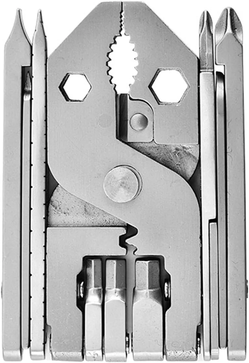 Multitool Pliers, 25 in 1 Heavy Duty Foldable Pliers, Stainless Steel Compact Tool with Scissors and Screwdriver for Camping Survival Gifts for Man