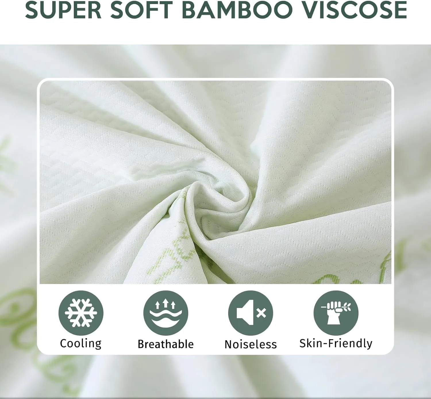 MUXHOMO 2 Pack Mattress Protector Full Size Bed, 100% Waterproof Mattress Cover, Cooling and Breathable Bed Pad Cover, Deep Pocket 8"-21"