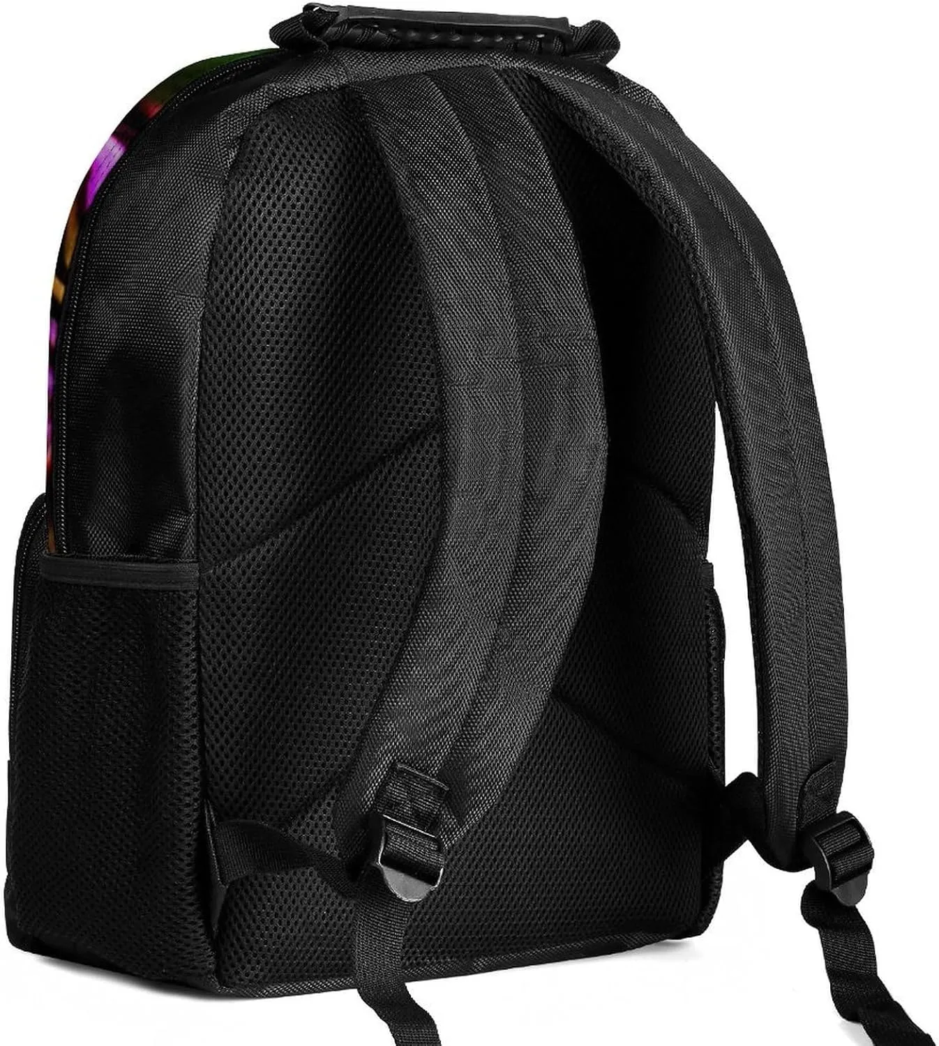 Mystic Fantasy Galaxy Sky Fantasy Tiger Wild Animals Boho Style Backpack Polyester Anti-Theft Multipurpose Bookbag Large Capacity Laptop Book Bag Rucksack With Side Pockets