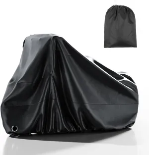 NAIZEA Adult Tricycle Cover Trike Cover, Electric Tricycle Bike Covers Outdoor Storage Waterproof, Heavy Duty Ripstop Material, Rain Sun UV Dust Wind Proof with Lock Hole & Storage Bag