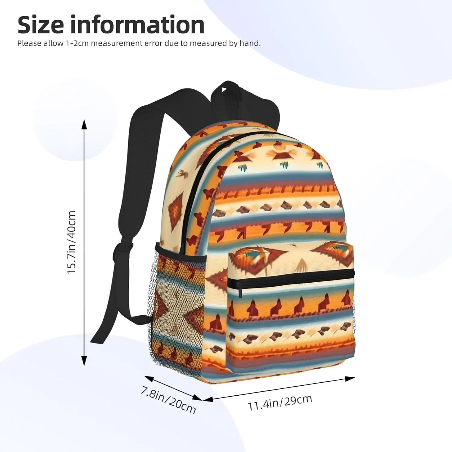 Native American Print Comfortable Backpack,Your Essential Casual Travel Bag For Outdoor Adventures