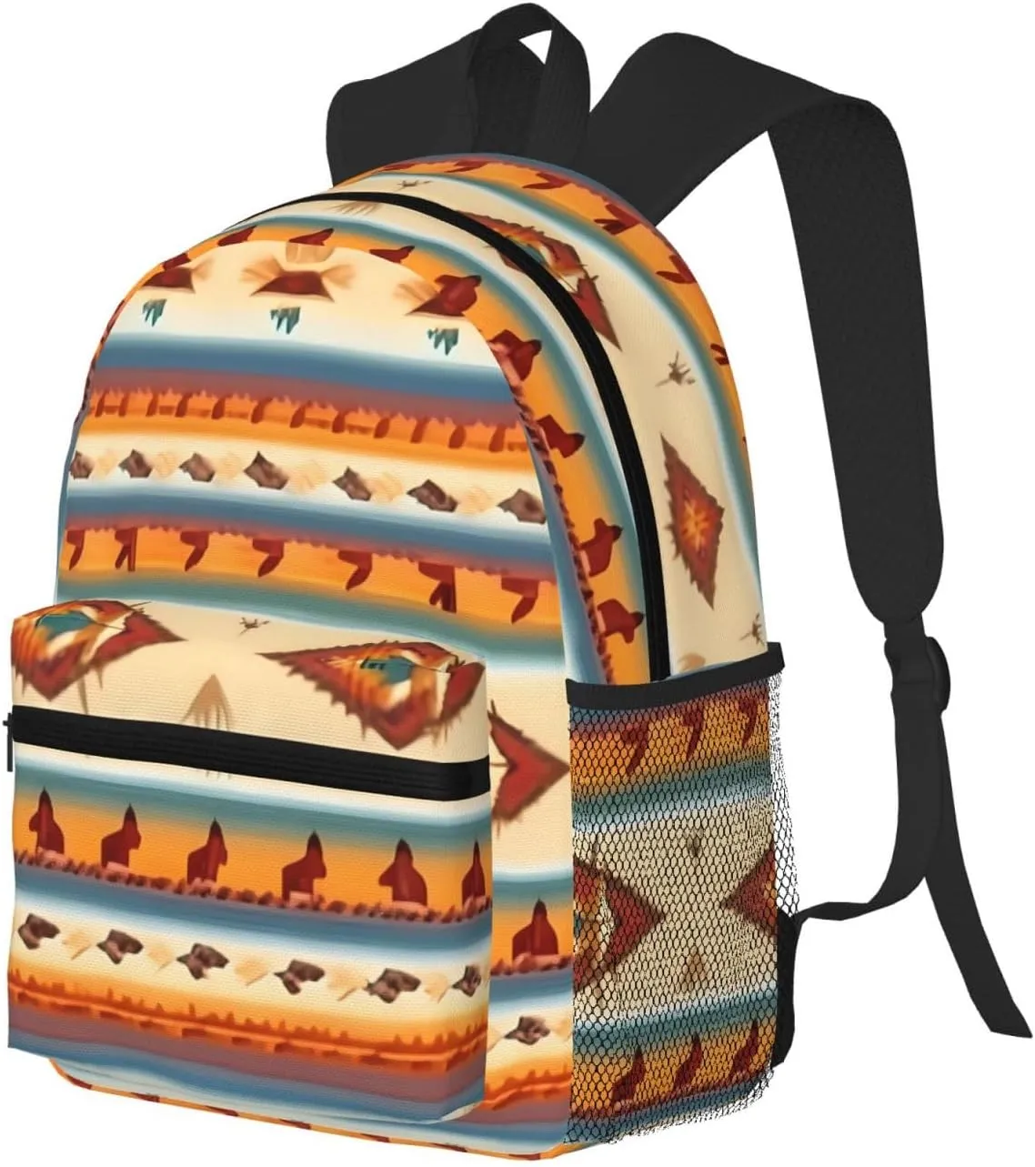 Native American Print Comfortable Backpack,Your Essential Casual Travel Bag For Outdoor Adventures