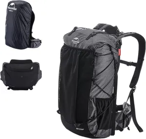 Naturehike 40L 5L Internal Frame Hiking backpacking backpack, Camping Waterproof Bag, Ultralight Outdoor Daypack with Rain Cover for Hiking, Backpacking, Rucking, Camping Survival