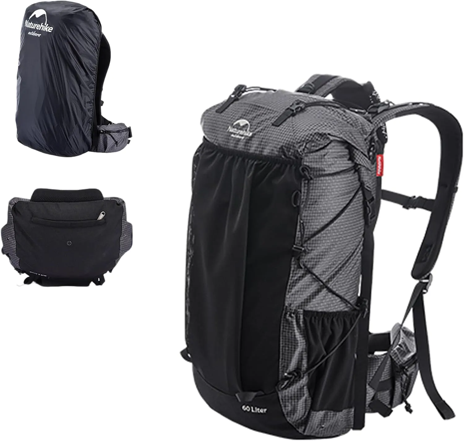Naturehike 40L 5L Internal Frame Hiking backpacking backpack, Camping Waterproof Bag, Ultralight Outdoor Daypack with Rain Cover for Hiking, Backpacking, Rucking, Camping Survival