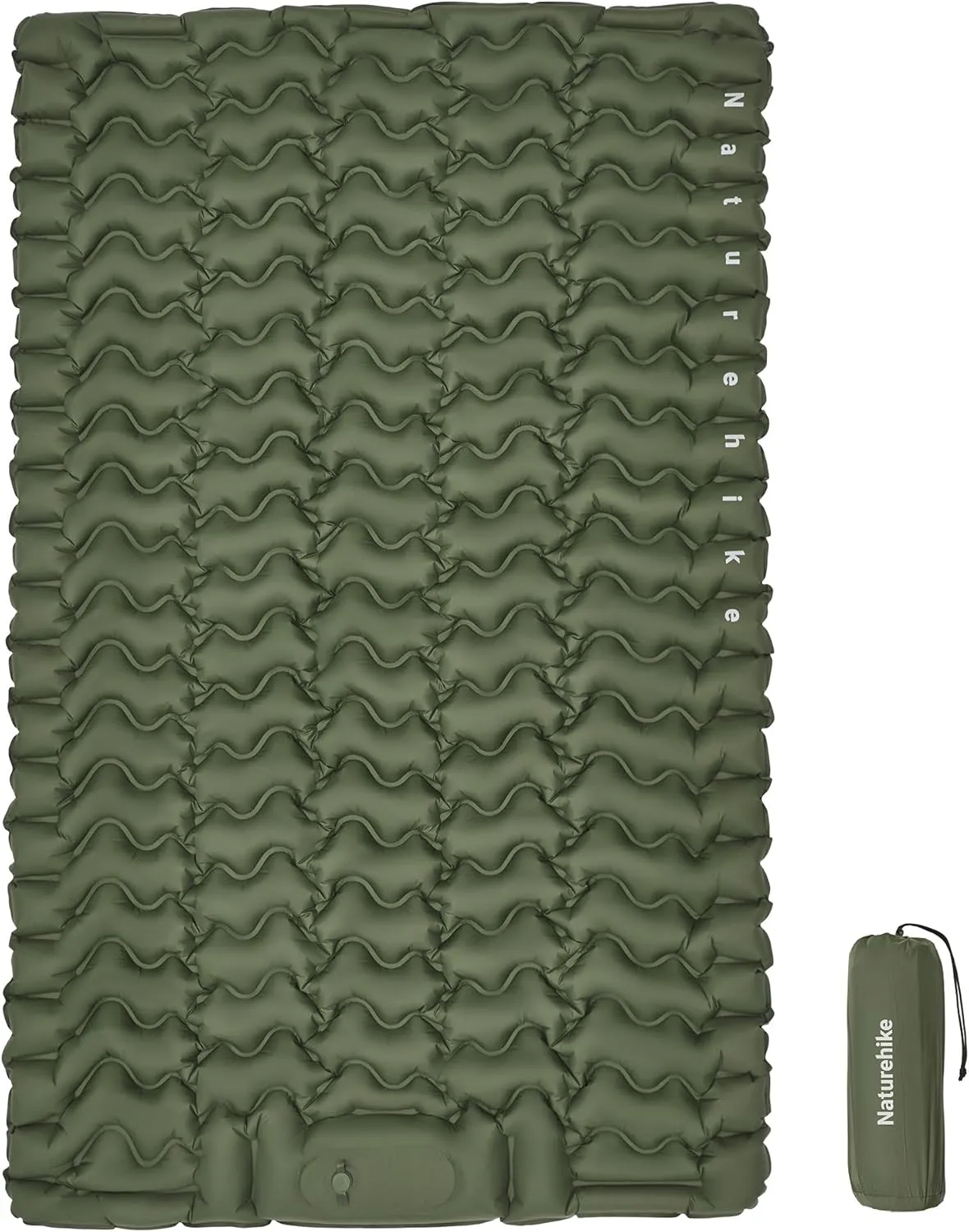 Naturehike Camping Sleeping Pad, Ultralight Camping Mat with Pillow Built-in Foot Pump
