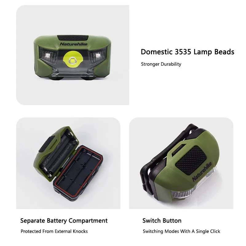 Naturehike Outdoor Headlamp Waterproof IP66
