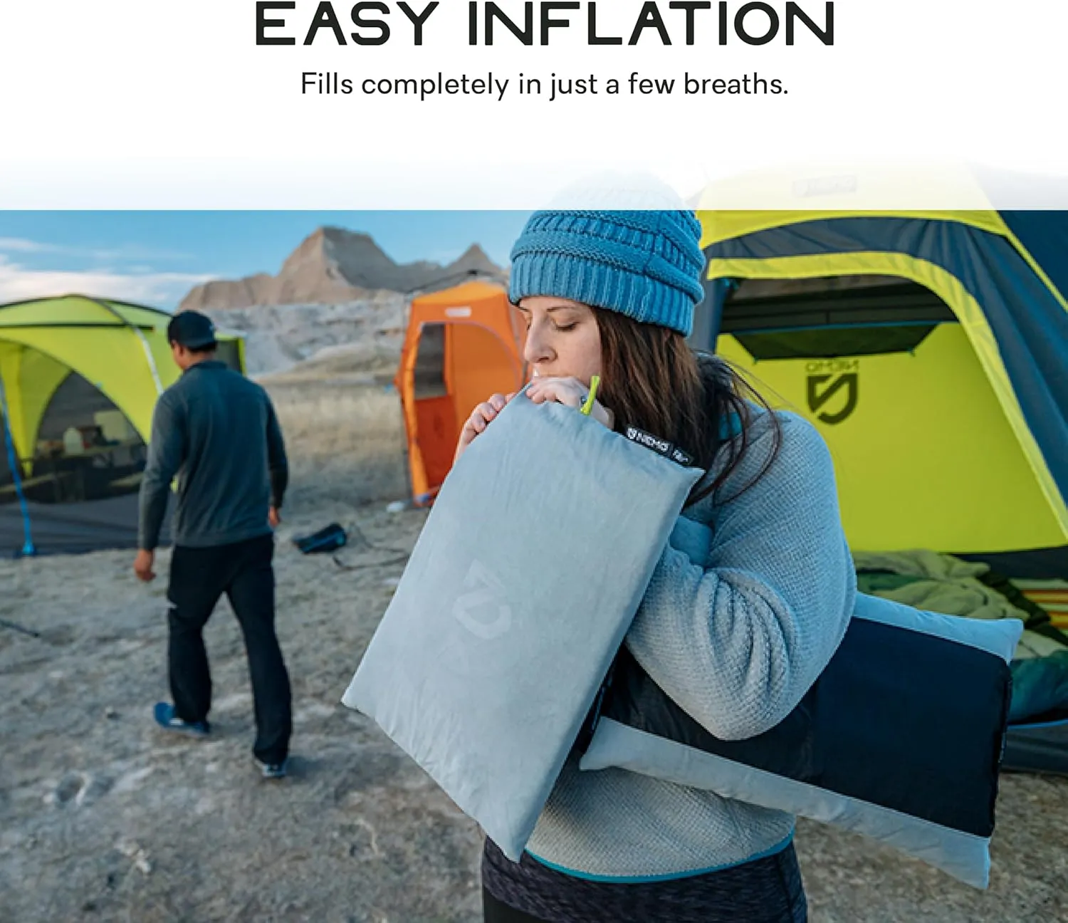 NEMO Equipment Fillo Backpacking & Camping Pillow - One Size - Frost/Silt