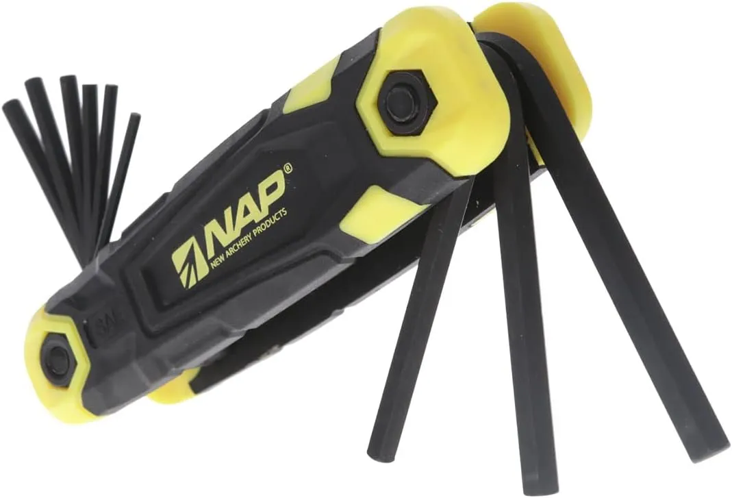New Archery Products Hex Key Standard Compact Tool - Durable Steel Archery Tool Wrench Set with Multiple SAE Key Sizes
