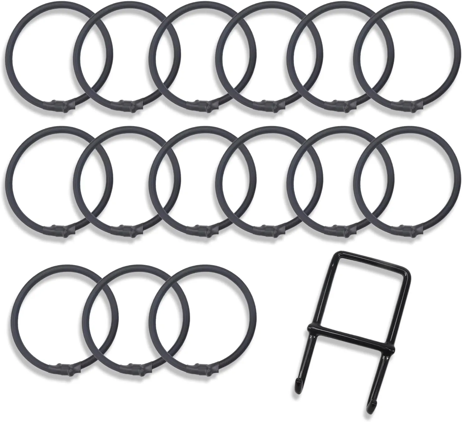 NEWAN 15Pcs Independent Bungee Cords,Replacement for Fitness Trampoline Bungee Cords   Mounting Tool - Max Limit 330 lbs