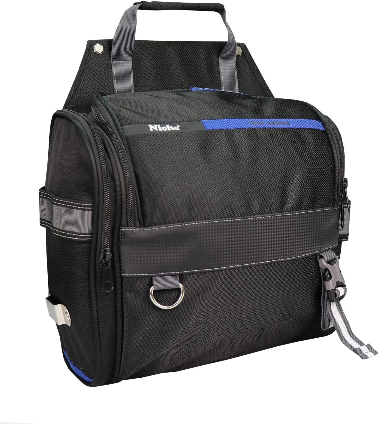 Niche Tool bag with Shoulder Strap Wide Opening Tool Storage bag Large Capacity Multi-Compartment Tool Carrier TL-6206