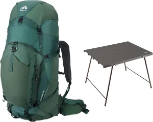 Night Cat Internal-frame Hiking Backpack with Folding Camping Table 100L Large Camping Backpack for Men Women Traveling Waterproof Rain Cover