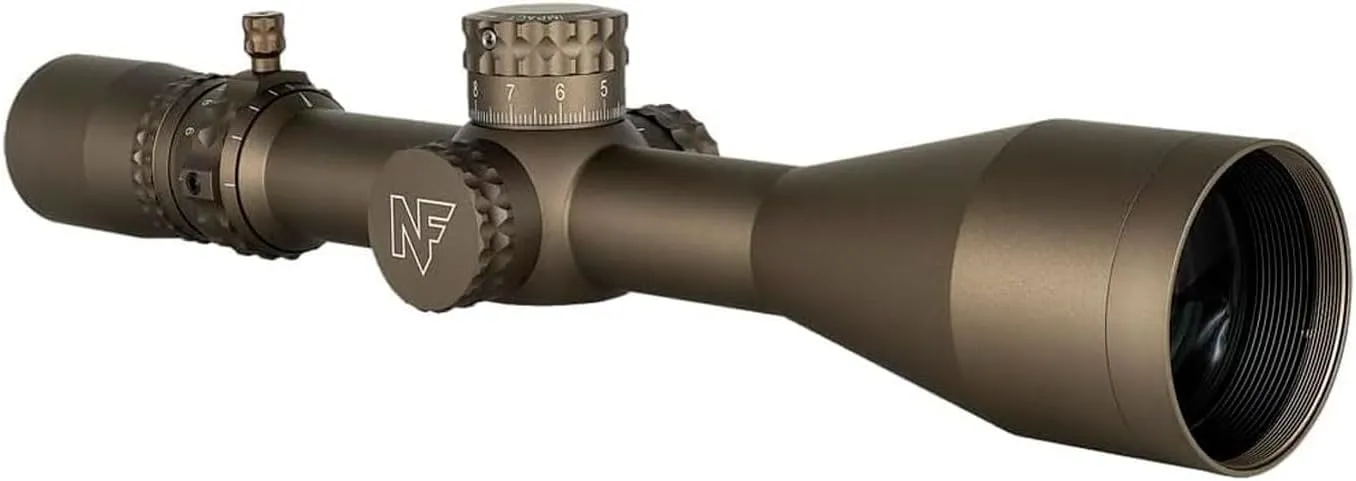 Nightforce NX8 4-32x50mm F1 30mm Tube Illuminated Gun Scope - Durable Precise ZeroSet Parallax Adjustable First Focal Plane Dark Earth Hunting Scope