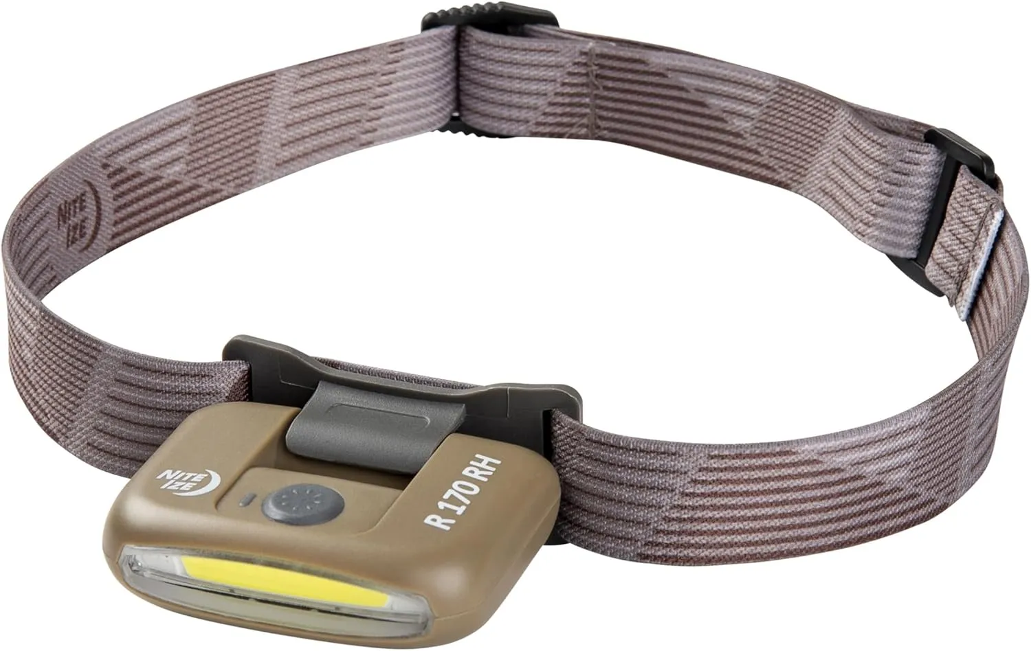 Nite Ize Radiant 170 Rechargeable Headlamp - Durable Headlamp with Rechargeable 170 Lumen Light - Great for Camping, Hiking & at-Home Projects - Coyote