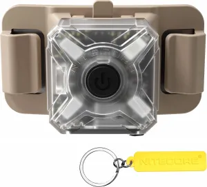 Nitecore NU06 MI (NU06MI) 4 Light Sources IR Infrared Tactical Identification Signal Safety Light USB-C Headlamp with Attachments for ARC Rail/Magnetic/MOLLE/Hook-and-Loop Tag