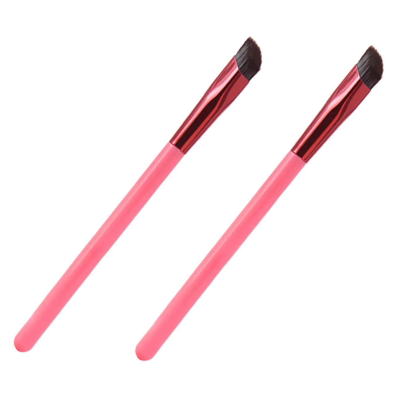 NOLITOY 10pcs Angled Eyebrow Makeup Brush Professional Eye Liner Brush for Precise Application for Girls Women for Home Salon Use