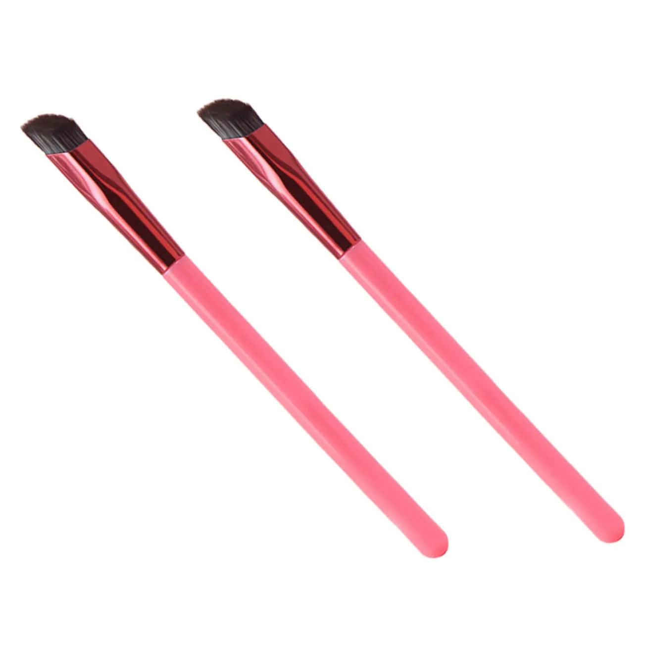 NOLITOY 10pcs Angled Eyebrow Makeup Brush Professional Eye Liner Brush for Precise Application for Girls Women for Home Salon Use