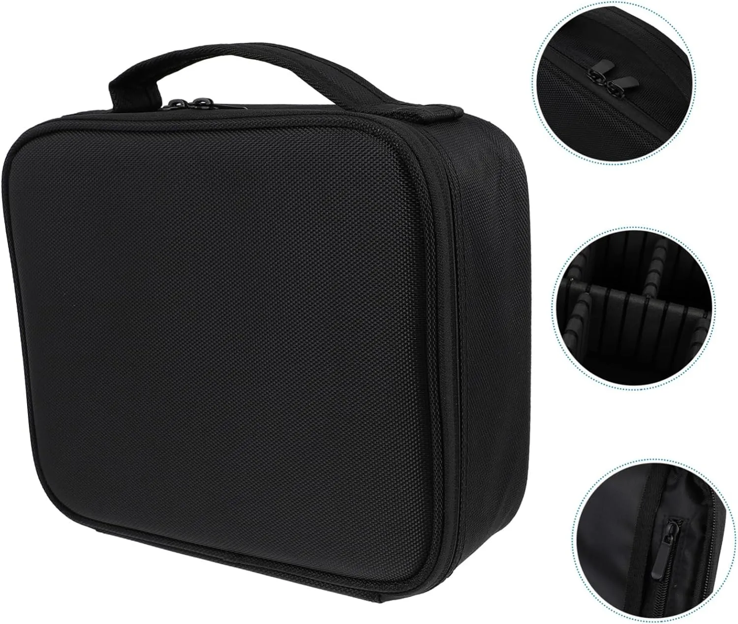 NOLITOY Elegant Makeup Case Makeup Tool Box Storage Bag Waterproof Brush Holder for Travel