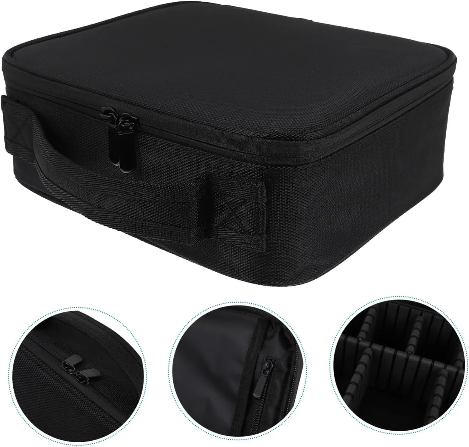 NOLITOY Elegant Makeup Case Makeup Tool Box Storage Bag Waterproof Brush Holder for Travel