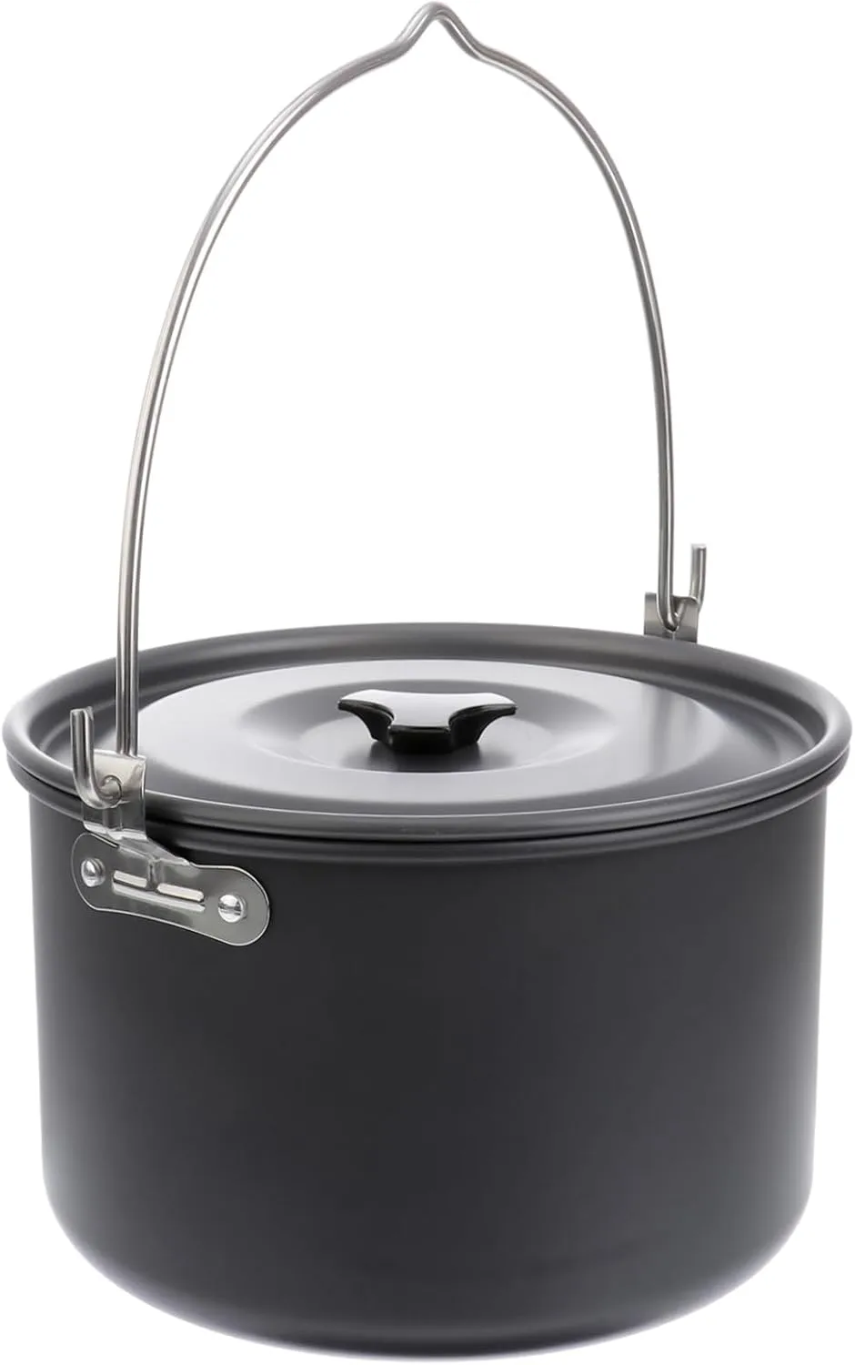 Non-Stick Outdoor Camping Pot 4l Cook Set for 5-8 People Portable Hiking Cookware Stove