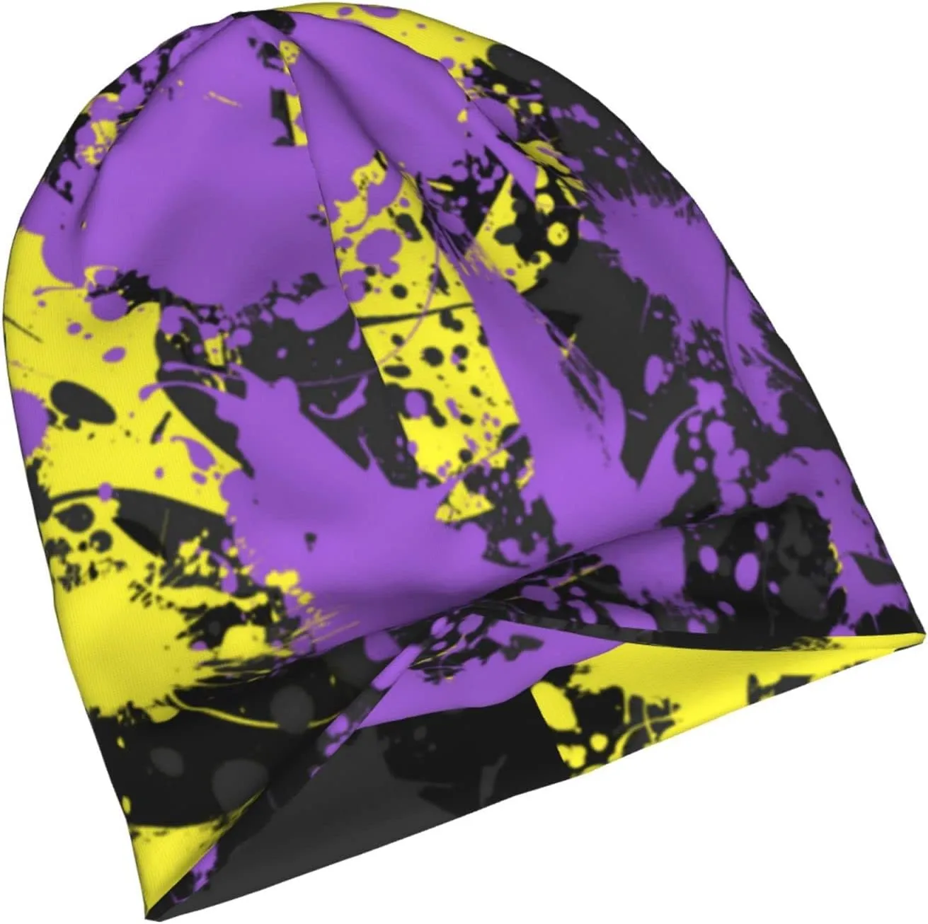 Nonbinary Pride Flag Multifunction Beanie Hat for Men Women Fashion Scarf Soft Stretch Skull Cap