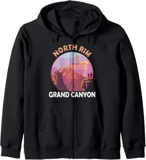 North Rim Grand Canyon I Hiked The Grand Canyon Outdoor Zip Hoodie