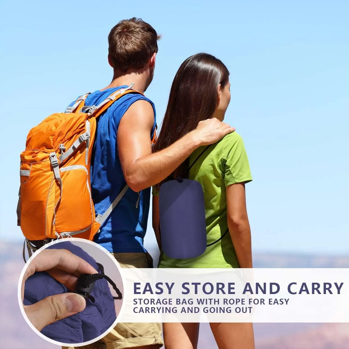 OBTANIM Camping Sleeping Bags Portable Waterproof Sleeping Bag for Adults Kids 4 Seasons Winter, Fall, Spring, Summer Backpacking Hiking Camping Mountaineering Indoor Outdoor Use