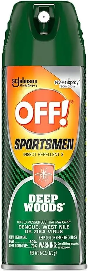 Off! Deep Woods Sportsman Insect Repellent 6 Ounce (Pack of 2)