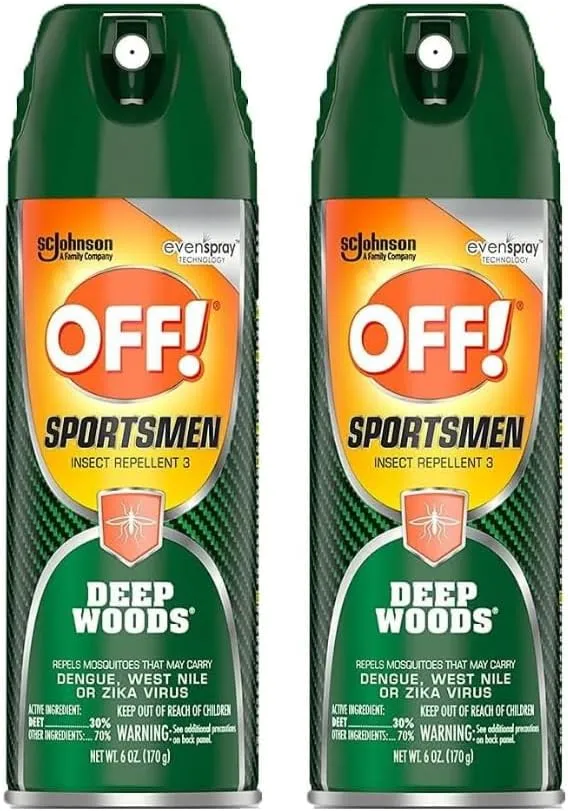 Off! Deep Woods Sportsman Insect Repellent 6 Ounce (Pack of 2)