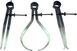 Omex 3 Pieces Spring Caliper Set - Inside, Outside & Divider 12" Inch / 300 Mm - Measuring Tool, Workshop, Tool Room