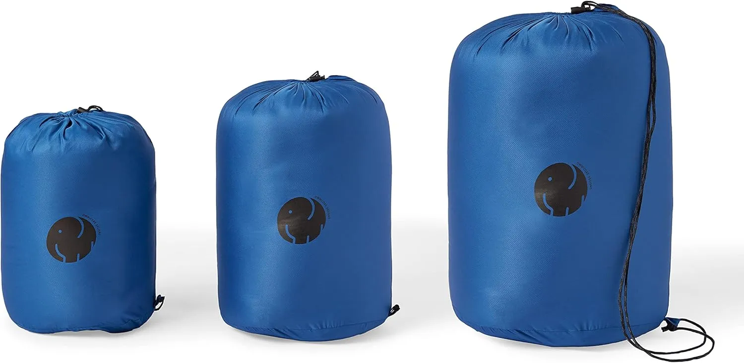 OmniCore Designs Pet Sleeping Bag (LG/Blue) with Zippered Cover for Travel, Camping, Hiking | Good for Small and Large Pets | Use as Pet Beds, Mats or Blanket