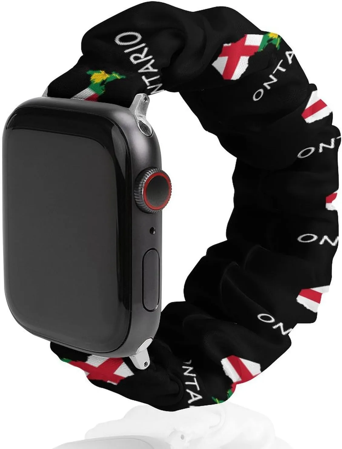 Ontario Flag Canada Canadian Fashion Watch Strap Scrunchies Wristbands Compatible With IWatch Series