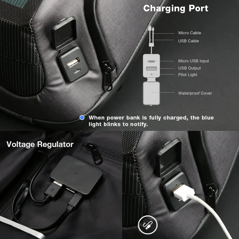 Original Kingston Multifunctional Solar Charging Backpack