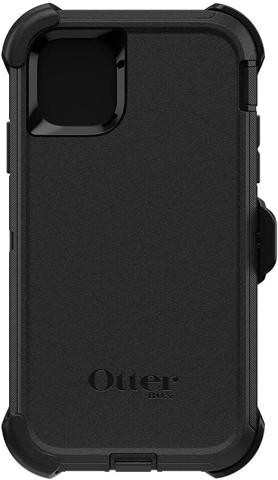 OtterBox iPhone 11 Defender Series Case - Black, Rugged & Durable, with Port Protection, Includes Holster Clip Kickstand