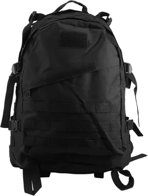 Outdoor 40L 600D Waterproof Oxford Cloth Rucksack Backpack Bag Camouflage Sports Travelling Hiking Bag Black