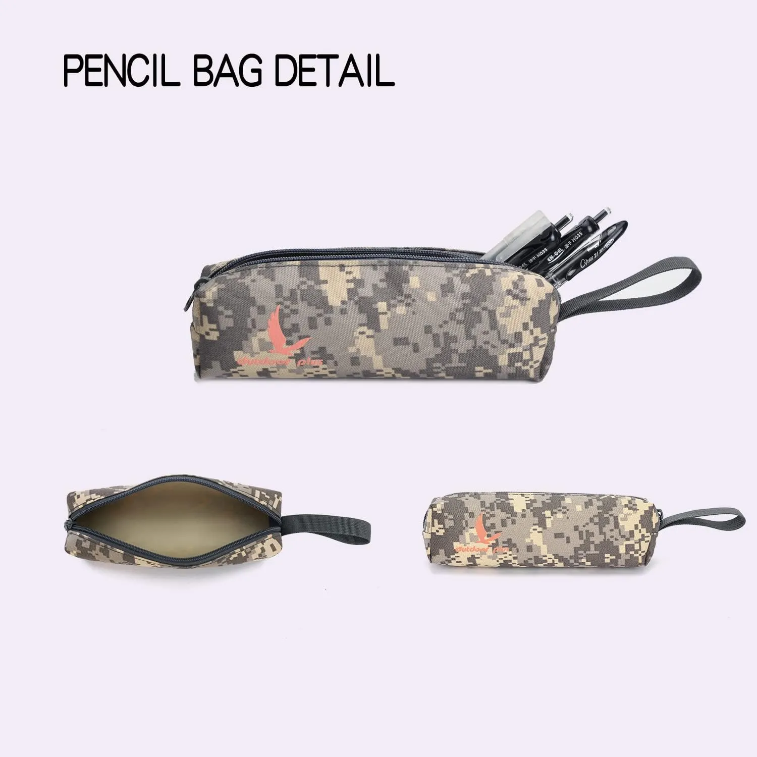 outdoor plus Camo Backpack for Boys,Military Teen Backpack with USB Port, Army Bookbag for School