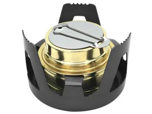 Outdoor Stand Stove Burner Alcohol Camping Monumental discount Mini with Portable Black Cutting-edge features Burner Stove