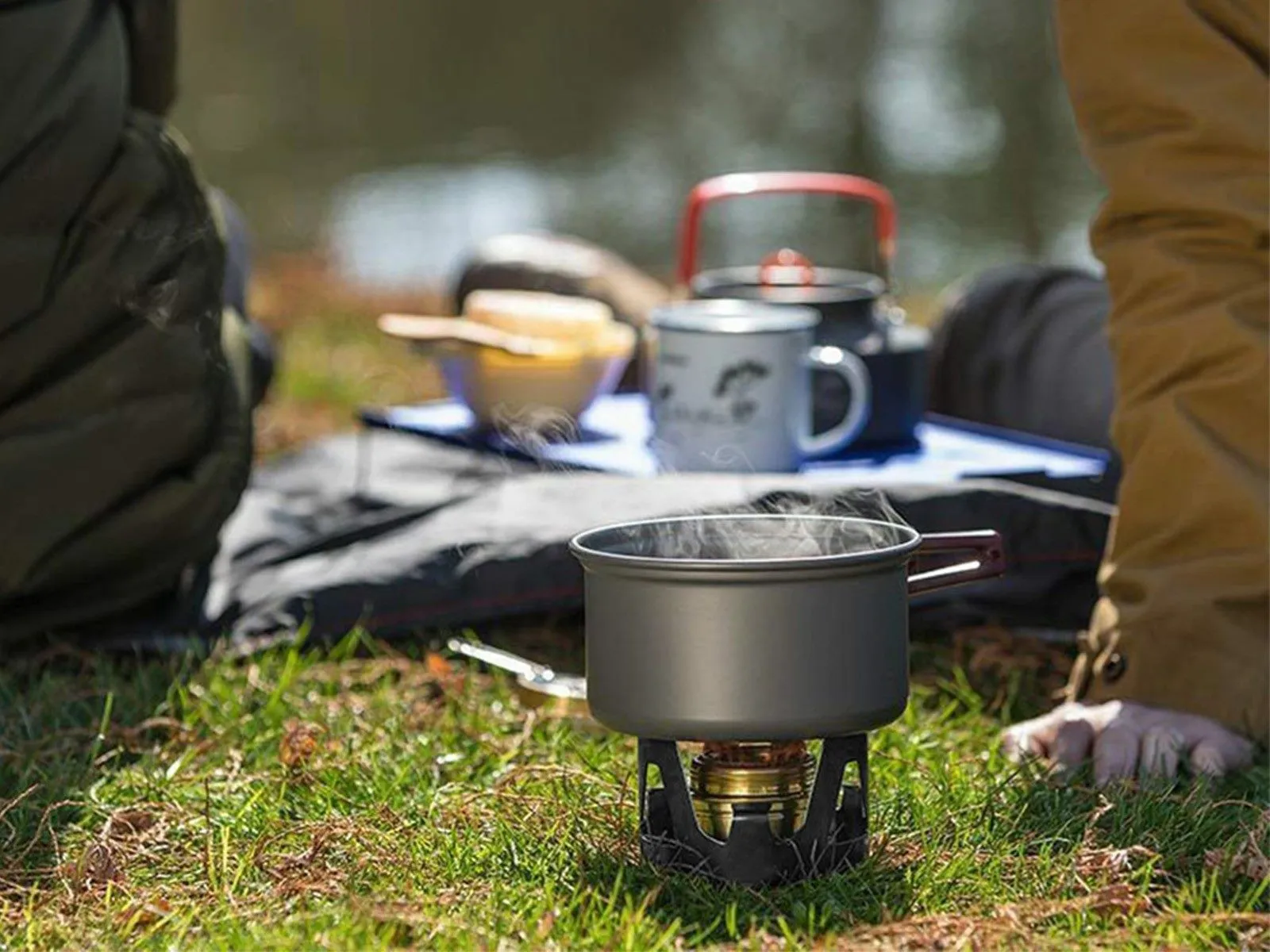 Outdoor Stand Stove Burner Alcohol Camping Monumental discount Mini with Portable Black Cutting-edge features Burner Stove