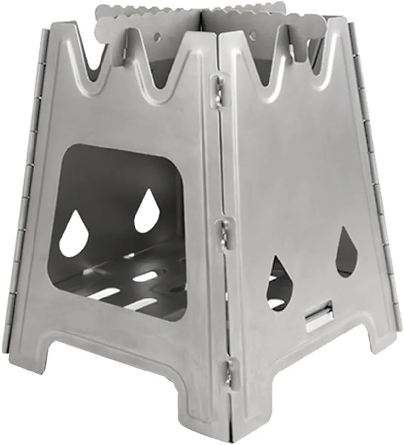 Outdoor Ti Folding Wood Stove Camping Multi-Fuels Stove for Camping Backpacking
