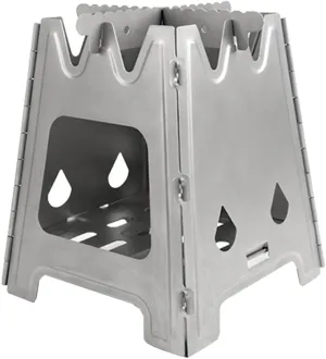 Outdoor Ti Folding Wood Stove Camping Multi-Fuels Stove for Camping Backpacking