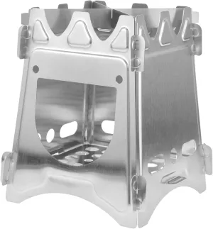 Outdoor Wood Stove Camping Foldable Grill Burning Camp Mini Tools Cooking
