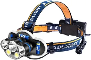 Overhead Lamp Headlamp Fishing Glare Outdoor Charging Night Fishing Large-Capacity Head-Mounted Miner Flood Light Work