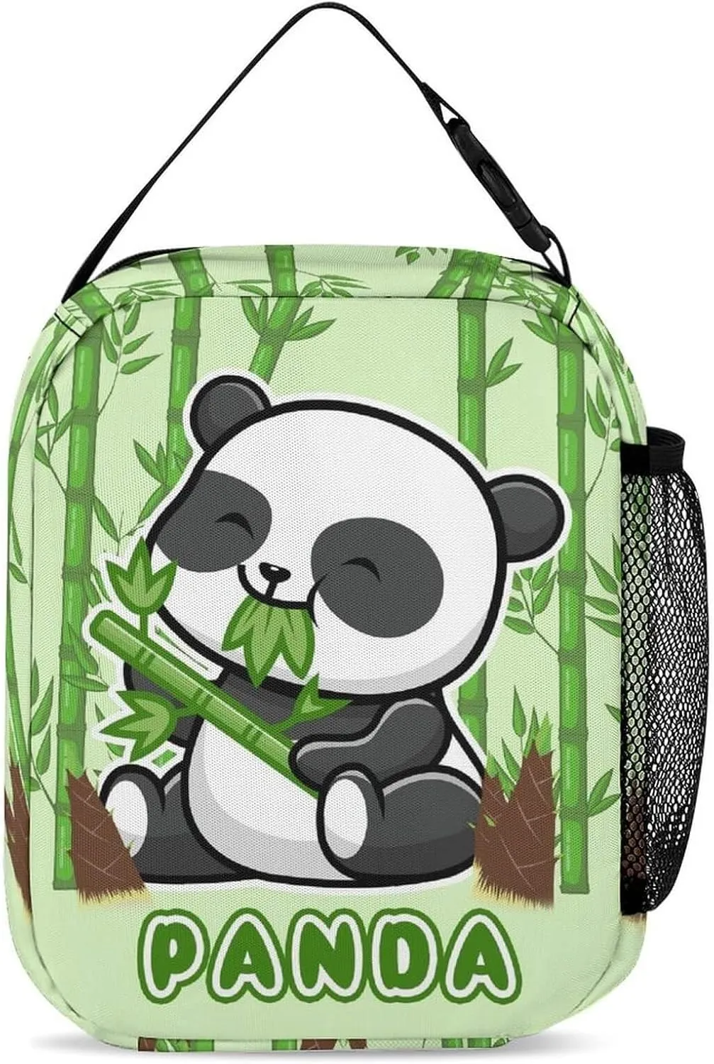 Panda Backpack with Lunch Box & Pencil Case for Kids Girls Boys School, 16 Inch Cute Pandas Bookbag, School Backpack for Students Children, Lightweight, Large Capacity