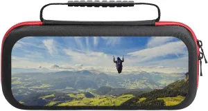 Paragliding Portable Protective Shell Compatible with Switch Case Hard Travel Tote Bag with 20 Game Cartridges